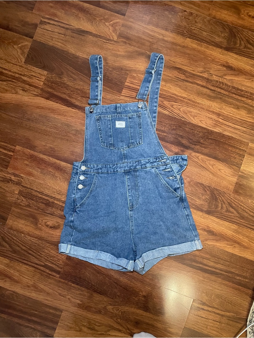 Denim Short Overalls - Picture 2 of 2